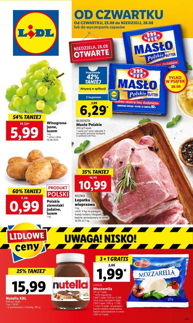Gazetka promocyjna Lidl str. 1
