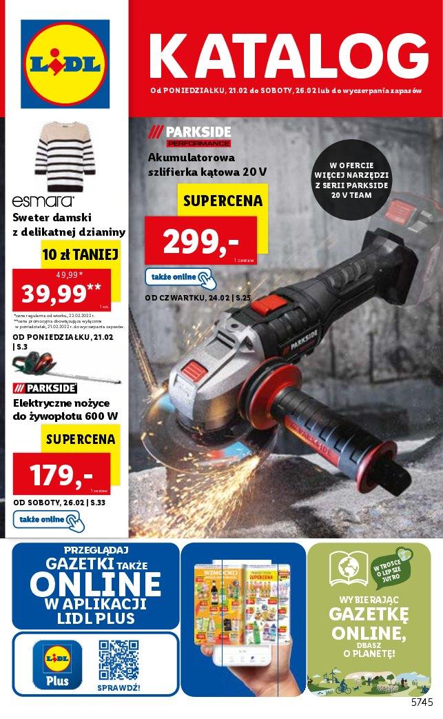 Gazetka promocyjna Lidl str. 1