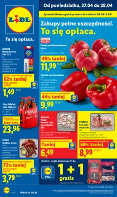 Lidl od poniedziałku